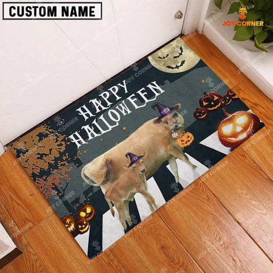 Joycorners Jersey Happy Halloween Doormat