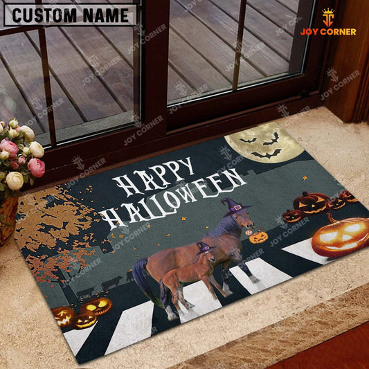 Joycorners Horse Happy Halloween Doormat