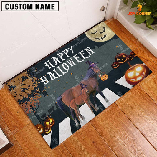 Joycorners Horse Happy Halloween Doormat