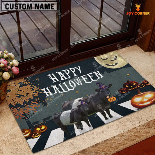 Joycorners Belted Galloway Happy Halloween Doormat