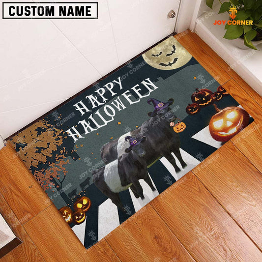 Joycorners Belted Galloway Happy Halloween Doormat