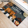 Joycorners Red Angus Happy Halloween Doormat