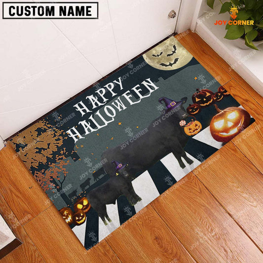 Joycorners Black Angus Happy Halloween Doormat