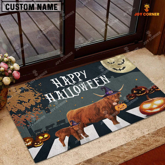 Joycorners Highland Happy Halloween Doormat