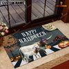 Joycorners Texas Longhorn Happy Halloween Doormat