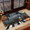 Joycorners Black Baldy Happy Halloween Doormat