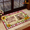 Joycorners Highland Cattle Welcome To Our Farmhouse Doormat