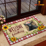 Joycorners Black Angus Welcome To Our Farmhouse Doormat