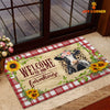 Joycorners Holstein Cattle Welcome To Our Farmhouse Doormat