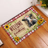 Joycorners Holstein Cattle Welcome To Our Farmhouse Doormat