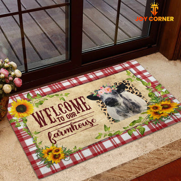 Joycorners Speakle Park Welcome To Our Farmhouse Doormat