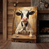 Joycorners Zen Meditation Cow Canvas Wall Art