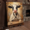 Joycorners Zen Meditation Cow Canvas Wall Art
