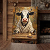 Joycorners Peaceful Cow Meditation Canvas Wall Art