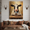 Joycorners Texting Cow iPhone Canvas Wall Art