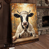 Joycorners Yoga Cow Meditation Canvas Wall Art