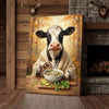 Joycorners Cow Eating Pho Canvas Wall Art