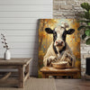 Joycorners Chef Cow Baking Canvas Wall Art