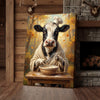 Joycorners Chef Cow Baking Canvas Wall Art