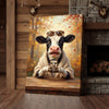 Joycorners Fashionable Cow Selfie Canvas Wall Art