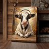 Joycorners Music Lover Cow Headphones Canvas Wall Art