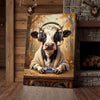 Joycorners Gamer Cow Controller Canvas Wall Art