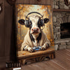 Joycorners Gamer Cow Controller Canvas Wall Art