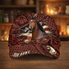 Joycorners Personalized Horse Carving Brown Pattern Style Cap (9 Breeds)