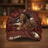 Joycorners Personalized Horse Carving Brown Pattern Style Cap (9 Breeds)