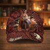 Joycorners Personalized Horse Carving Brown Pattern Style Cap (9 Breeds)