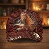 Joycorners Personalized Horse Carving Brown Pattern Style Cap (9 Breeds)