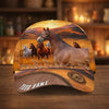 Joycorners Personalized Horse Herd Sunset Background Cap (9 Breeds)