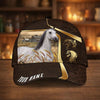 Joycorners Personalized Horse Dark Brown Carving Gold Line Pattern Cap (9 Breeds)