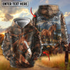 Joycorners Personalized Cow Portrait Camo Grassland Name & Farm Name Cattle Hoodie (9 Breeds)