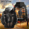 Joycorners Personalized Cow Back Portrait Sunset Grassland Name & Farm Name Cattle Hoodie (9 Breeds)