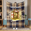 Joycorners Personalized Farm Name & Established Year Barn Door Blanket (10 Cattle Breeds)