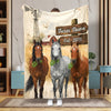 Joycorners Cow Country Herd Farm Personalized Blanket (10 Cattle Breeds)