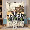 Joycorners Cow Country Herd Farm Personalized Blanket (10 Cattle Breeds)