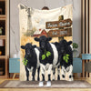 Joycorners Cow Country Herd Farm Personalized Blanket (10 Cattle Breeds)