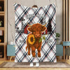 Joycorner Personalized Farmhouse Plaid Cow Blanket (12 Cattle Breeds)