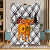 Joycorner Personalized Farmhouse Plaid Cow Blanket (12 Cattle Breeds)