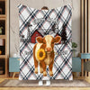 Joycorner Personalized Farmhouse Plaid Cow Blanket (12 Cattle Breeds)