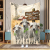 Joycorners Cow Country Herd Farm Personalized Blanket (10 Cattle Breeds)