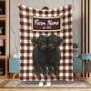 Joycorners Personalized Adorable Twin Cows Cozy Blanket (10 Cattle Breeds)