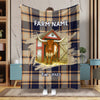 Joycorners Personalized Farm Name & Established Year Barn Door Blanket (10 Cattle Breeds)