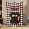 Joycorners Personalized Adorable Twin Cows Cozy Blanket (10 Cattle Breeds)