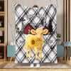 Joycorner Personalized Farmhouse Plaid Cow Blanket (12 Cattle Breeds)