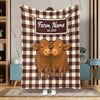 Joycorners Personalized Adorable Twin Cows Cozy Blanket (10 Cattle Breeds)