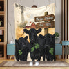 Joycorners Cow Country Herd Farm Personalized Blanket (10 Cattle Breeds)