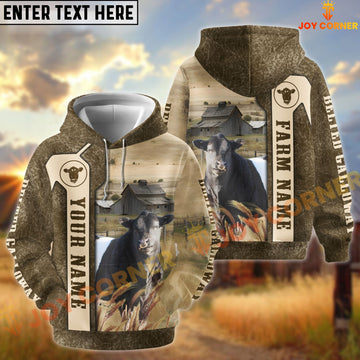 Joycorners Belted Galloway Customize Name, Farm Name Unique Pattern Hoodie